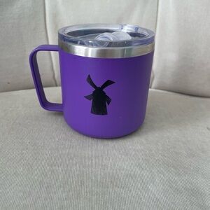Purple Yeti Dutch Bros. Insulated Rambler mug tumbler 14oz with lid